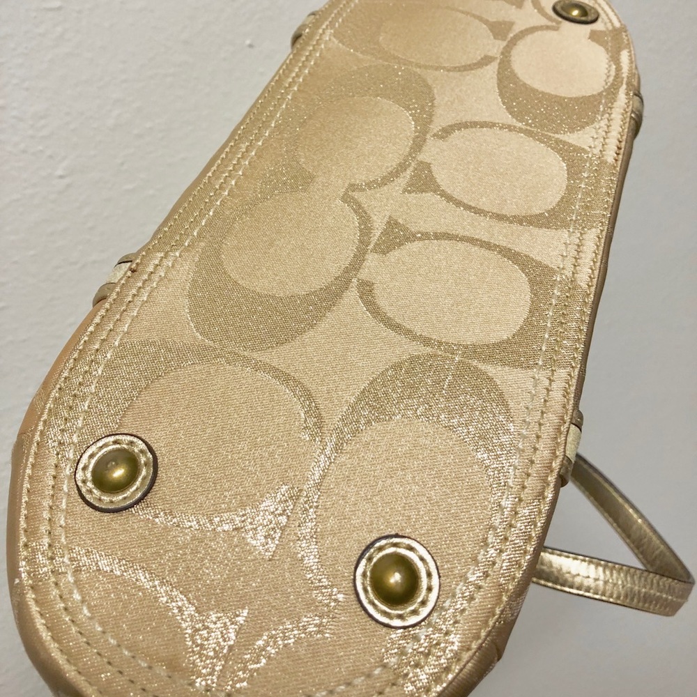 NWOT Gorgeous Coach Handbag Gold/Brass (Nordstrom) - Picture 4 of 8